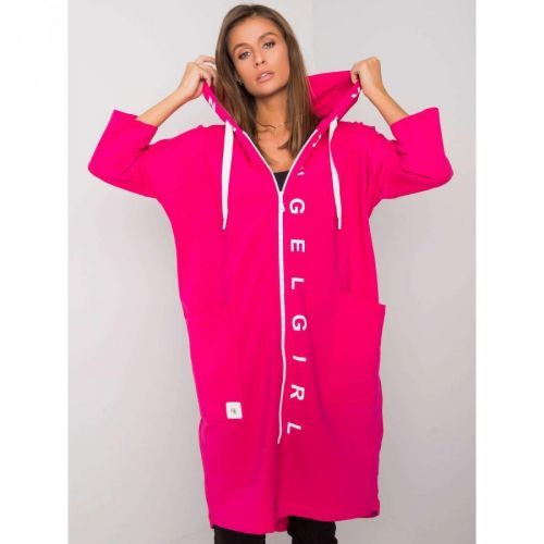 Fuchsia zip up hoodie
