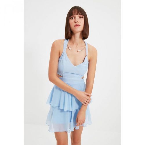 Trendyol Dark Blue Back Detailed Dress