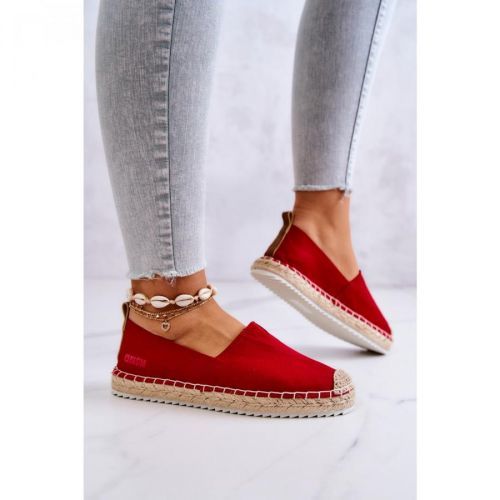 Espadrilles On A Braided Sole Big Star HH274494 Red