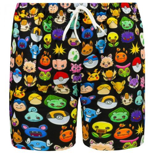 Pánske kúpacie kraťasy Mr. GUGU & Miss GO POKEMOJI