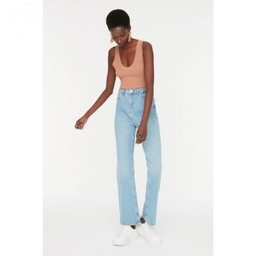 Trendyol Blue High Waist 90's Wide Leg Jeans