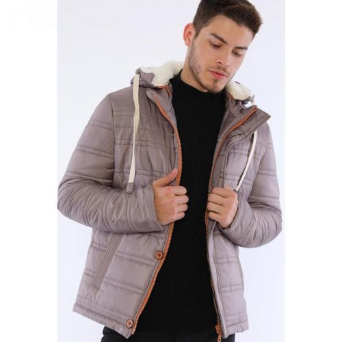 M8645 DEWBERRY MEN'S COAT-DARK BEIGE