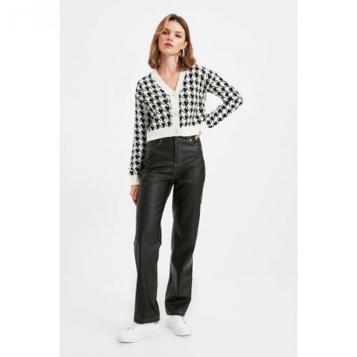 Trendyol Black Faux Leather Pants