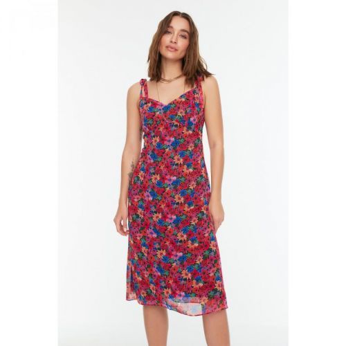 Trendyol Black Patterned Strap Dress