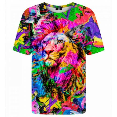 Mr. GUGU & Miss GO Unisex's Colorful Lion T-Shirt Tsh2202