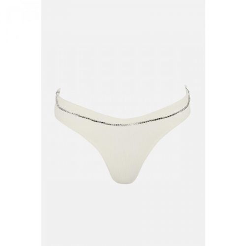 Trendyol Ecru Textured Fabric Chain Detail Bikini Bottoms