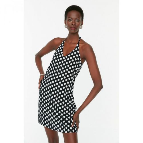 Trendyol Black Polka Dot Dress