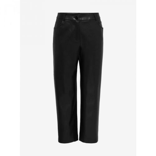 Black Leatherette Pants ONLY CARMAKOMA Sandy - Women