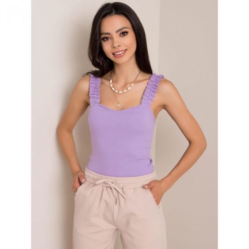 RUE PARIS Lilac striped top