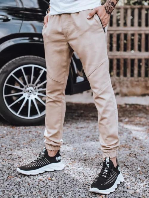 Men's tyou jogger beige pants Dstreet UX3306