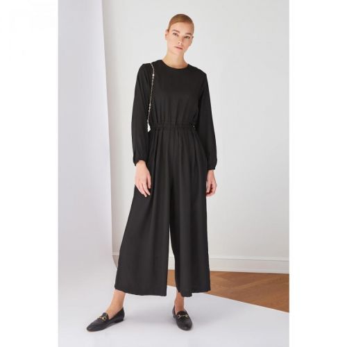 Trendyol Black Elastic Waist Comfortable Fit Jumpsuit