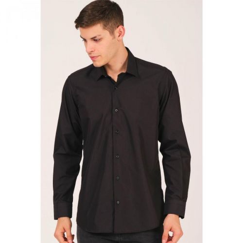 G726 DEWBERRY MEN'S SHIRT-BLACK