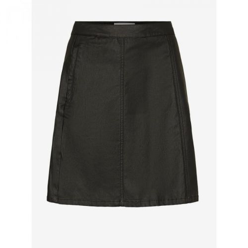 Black Leatherette Skirt Noisy May Peri - Women