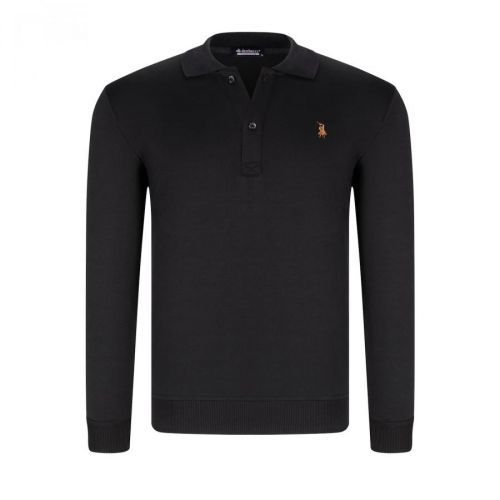 V4007 DEWBERRY MEN'S SWEATSHIRT-DARK BLACK