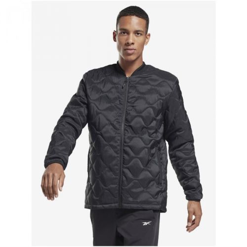 Black Men's Quilted Jacket Reebok LM Bomber JCKT - Men
