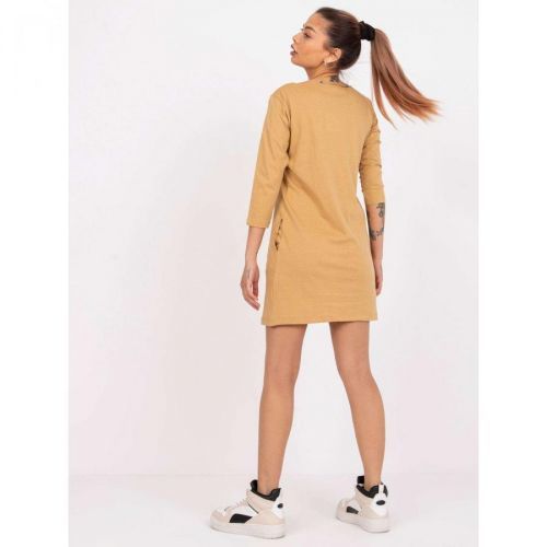 Ecru women's blouse with long sleeves