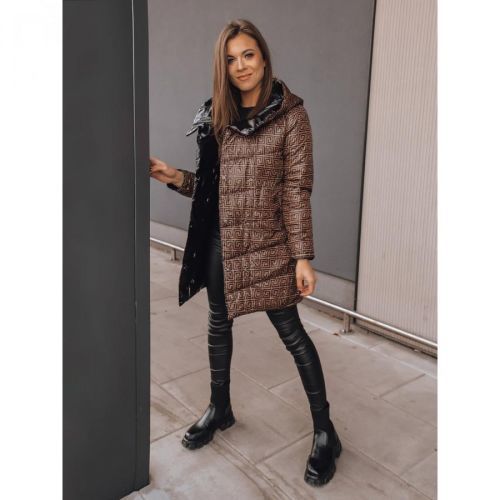 DELSY LONG women's reversible jacket black Dstreet TY2402