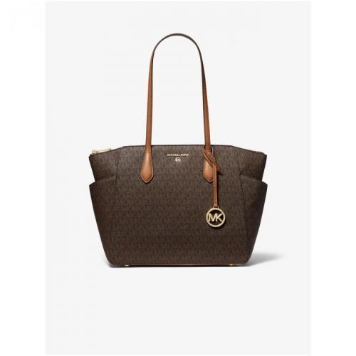 Dark brown patterned handbag Michael Kors Marilyn - Women