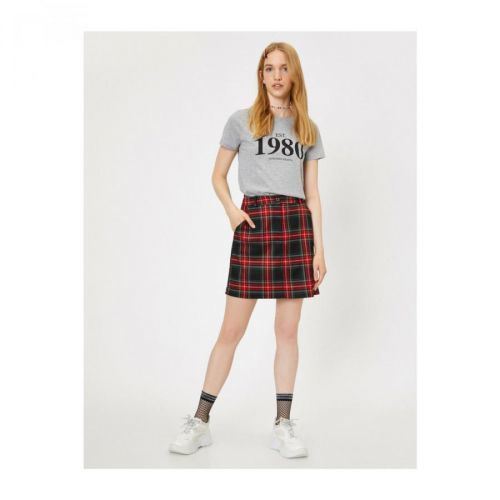 Koton Check Skirt