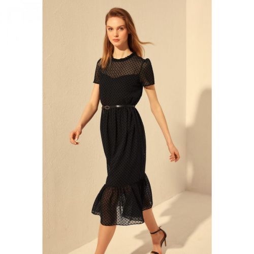 Dámske šaty Trendyol Mint Belt