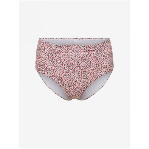 White-red floral swimsuit bottom ONLY Ella - Women