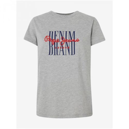 Light grey women's T-shirt Pepe Jeans Camille - Women
