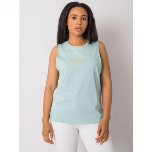 RUE PARIS Mint plus size top