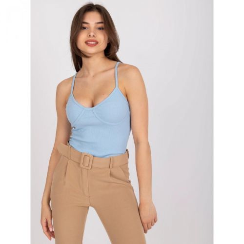 Light blue cotton stripe top from Alla OCH BELLA