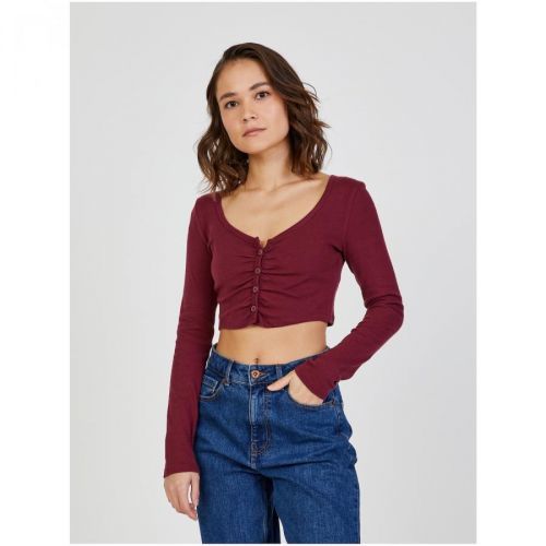Wine crop top TALLY WEiJL - Women