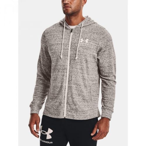 Under Armour Sweatshirt UA Rival Terry LC FZ-WHT - Mens