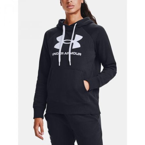 Under Armour Sweatshirt Rival Fleece Logo Hoodie-Blk - Women's
