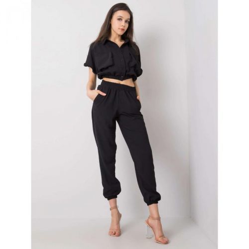 RUE PARIS Black casual set