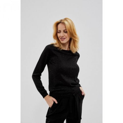 Sweater with a metallic thread