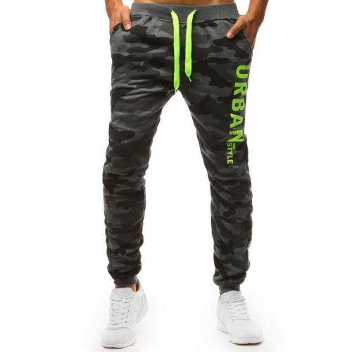 Men's camo sweatpants anthracite Dstreet UX3511