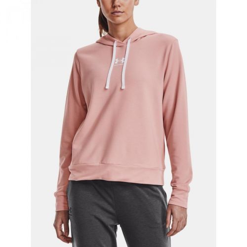 Under Armour Sweatshirt Rival Terry Hoodie-PNK - Women