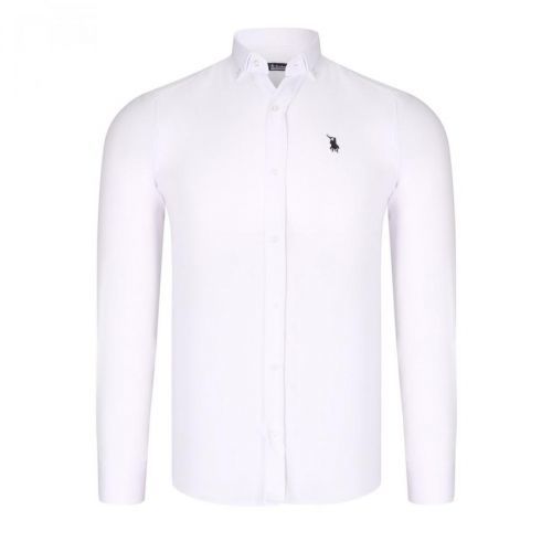 G725 DEWBERRY MEN'S SHIRT-WHITE OPTICS