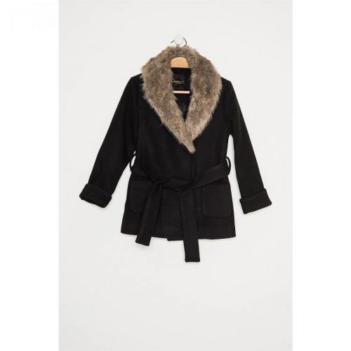 Z8001 DEWBERRY GIRL BOY COAT-BLACK