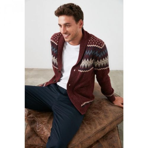 Pánsky kardigán Trendyol Patterned
