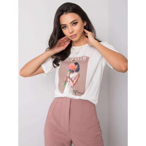 White t-shirt with print