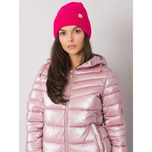 Women's pink beanie hat