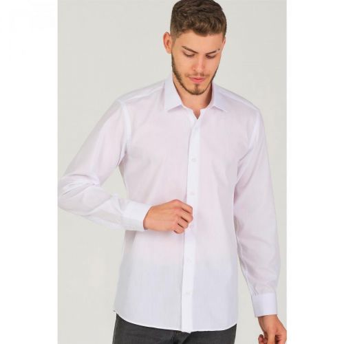 G726 DEWBERRY MEN'S SHIRT-WHITE