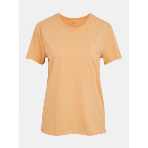 Orange T-shirt with inscription ONLY Fruity - Women