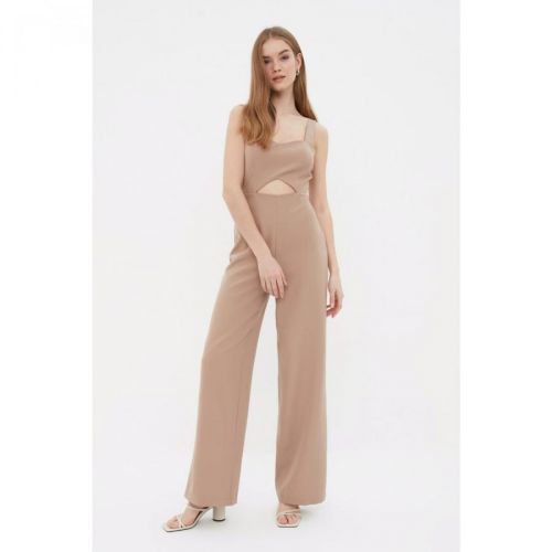 Trendyol Mink Cut Out Detailed Jumpsuit