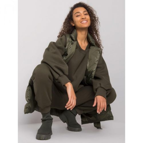 RUE PARIS Dark beige velor pajamas