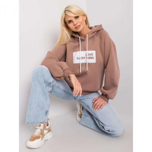 Light brown padded hoodie