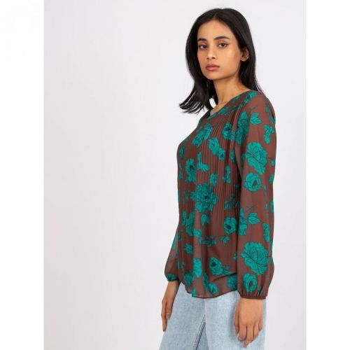 Light brown ladies' cotton blouse