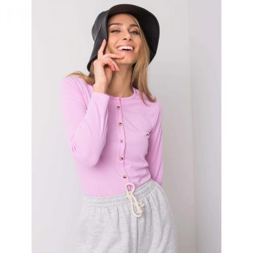 YOU DON'T KNOW ME Striped lilac bodysuit