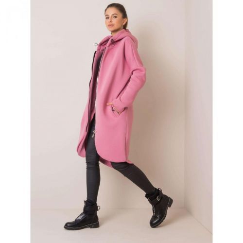RUE PARIS Dirty pink long hoodie