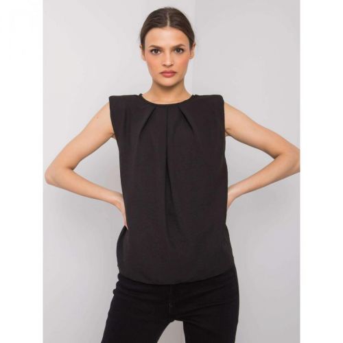 RUE PARIS Black women's blouse