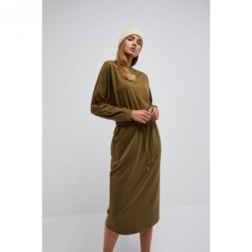 Sweatshirt dress with long sleeves